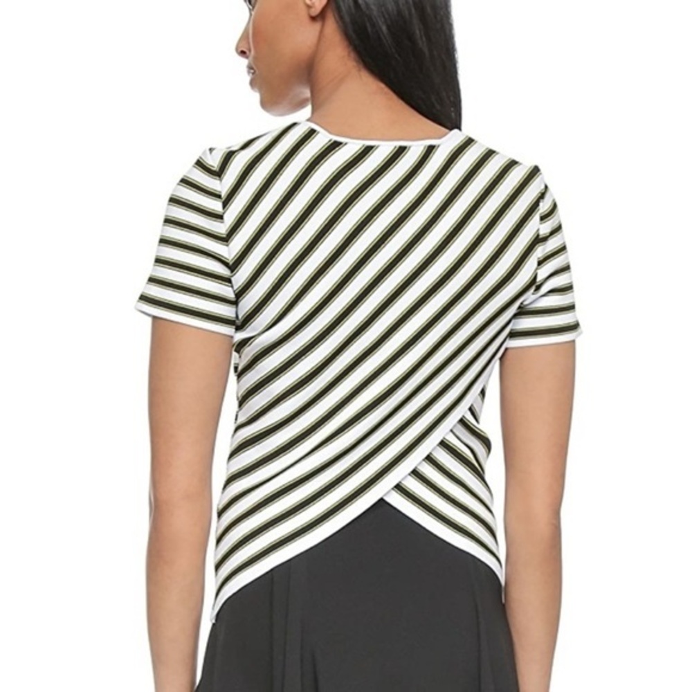 ALC Size Small • Dale Stripe Thick Knit Short Sleeve Top Blouse.
